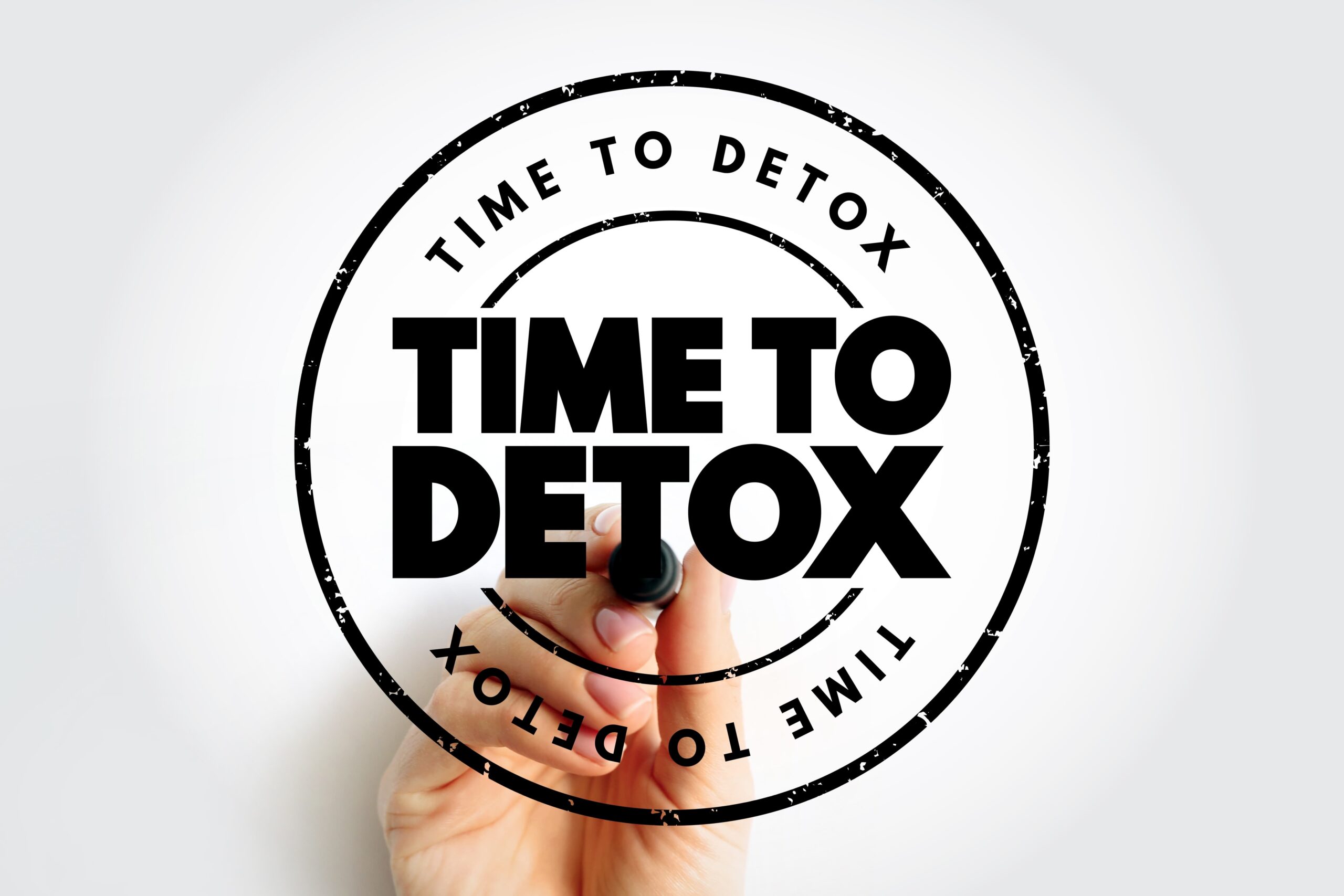 Detox is the first step toward recovery symbolized by hope and fresh starts
